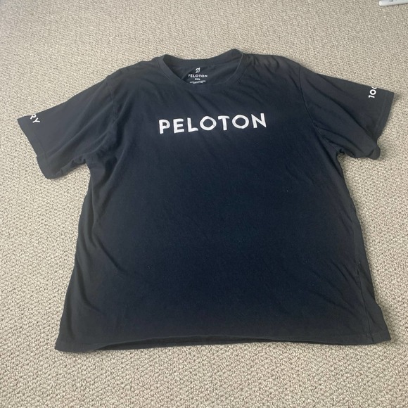 Peloton Mens T Shirt Size XXL Black Reach 100 Classic Short Sleeve Spell Out‎ - Picture 1 of 12